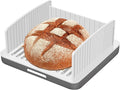Upgrade Widen Bread Slicer for Sourdough rounds, 13″ Adjustable Large Capacity Wide and Thicknesses, Foldable and Compact Cutting Guide with Crumb Tray, Suitability for Homemade sourdough Bread