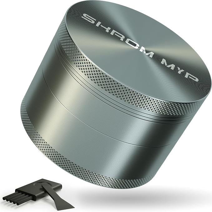 Spice Grinder, Aluminum Large 3" (Grey)
