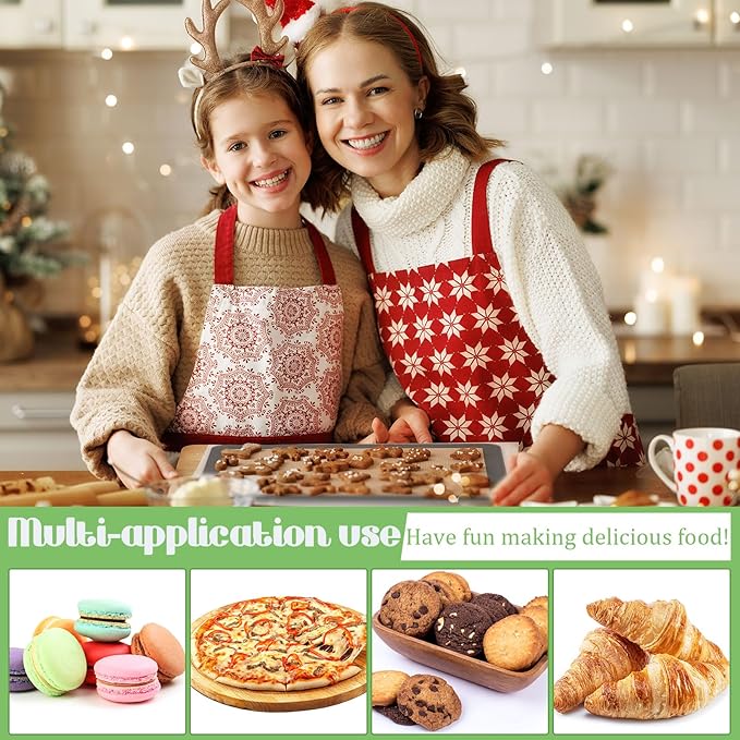Nuanchu 8 Pieces Silicone Baking Mat Non-stick Silicone Baking Half Sheet 16.5'' x 11.6'' Silicones Cookie Sheet Easy Clean Oven Cookie Liner for Oven Making, Macaroon, Bread Pastry(Grey)