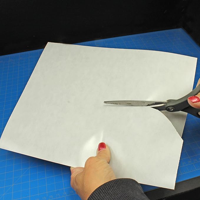 LITKO Flexible Steel Vinyl Magnetically-Receptive Sheet | 0.025in Thick | Letter Size 8.5x11 inch | Adhesive Backed Peel and Stick (1)