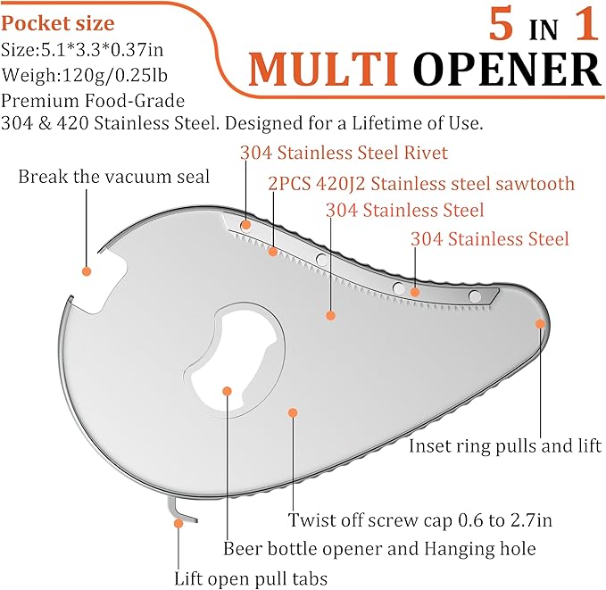 Uinxan Jar Bottle Can Opener for Seniors Arthritis Weak Hands-Easy Twist Off Small Caps (0.6"-2.7"), Pop Top & Pull Tab Seals,Patent Unique Portable Multifunction Gadget for Elderly/Women/Men(Black)