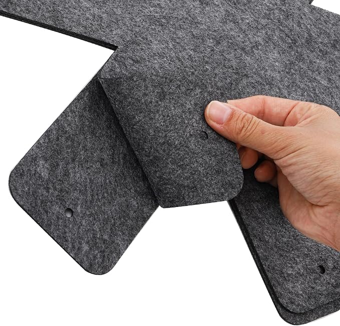 Cedilis Set of 40 Pan and Pot Protectors, Thick Felt Cookware Protector for Stacking, Anti-Slip Pots and Pans Dividers Separator Pads to Avoid Scratching When Stacking, 4 Different Size