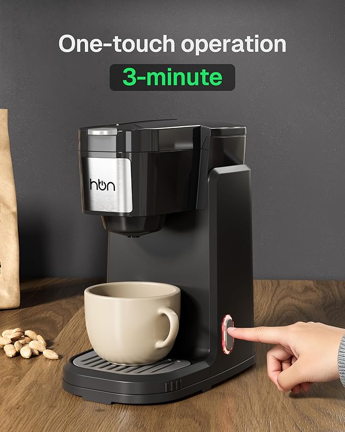 HBN Single Serve Coffee Maker for K-Cup + Tea 40-Count Sampler Variety Pack