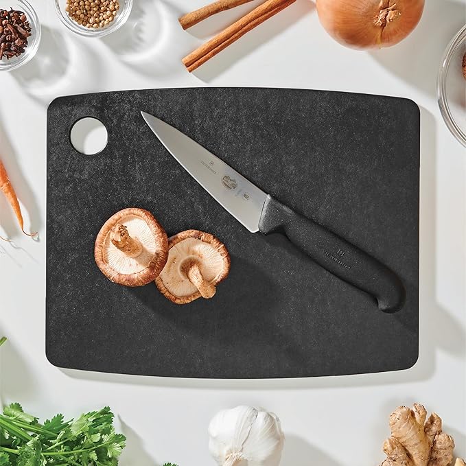 Epicurean Kitchen Series 14.5" × 11.25" Cutting Board, Non-Toxic, Dishwasher Safe, Made in the USA, Slate