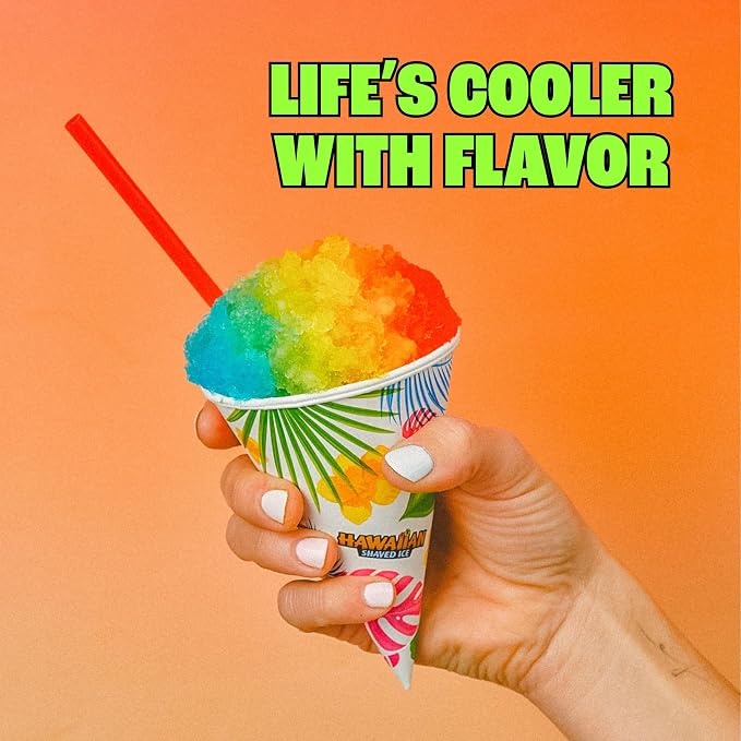 Hawaiian Shaved Ice S900A Snow Cone and Shaved Ice Machine with 2 Reusable Plastic Ice Mold Cups, Non-slip Mat, Instruction Manual, 1-year Manufacturer’s Warranty, 120V, White | Ice Shaver & Snow Cone Machine, Snowcone and Slushie Maker, 2 Reusable Cup...