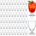 Patelai Set of 60 Water Goblet, 10.5 oz Clear Drinking Glasses Bulk Dishwasher Safe, Stemmed Water Glass for Juice Wine Beer Tea Sangria Cold Beverages, Reusable Glassware for Home Party Restaurant