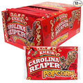 ASS KICKIN’ Carolina Reaper Pepper Microwave Popcorn – 12 Pack - Ultimate Spicy Gourmet Gift Popcorn - Makes a Great Movie Theater Popcorn or Snack Food - Try if you dare!
