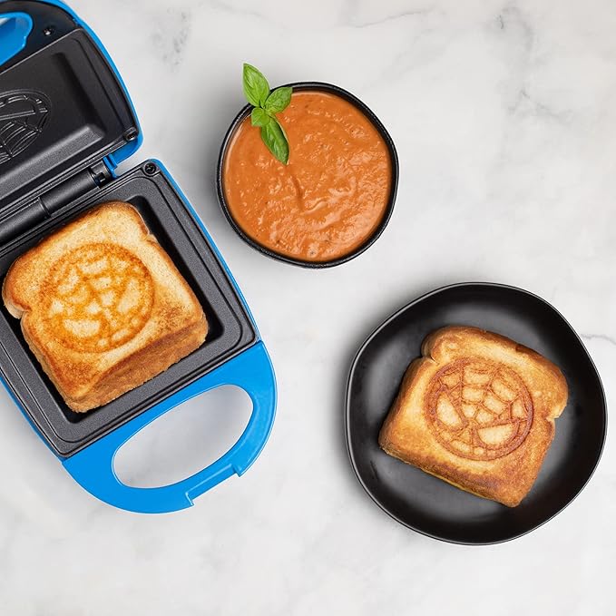 Uncanny Brands Marvel Spider-Man Single Sandwich Maker - Marvel Kitchen Appliance