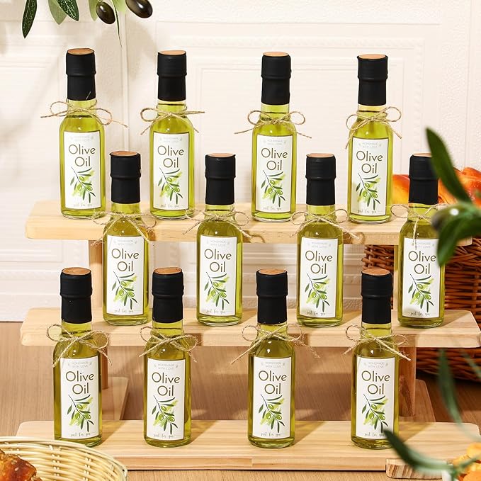 Havawish 50 Pcs 5oz Homemade Olive Oil Glass Bottles Hot Sauce Bottles with Leak Proof Screw Cap Funnel Bottle for Storing Homemade Olive Oil Wedding Baby Shower Holiday Gifts Favors(Clear)