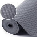 Shelf Liners for Kitchen Cabinets Refrigerator Liners Waterproof Kitchen Cupboard Liner Durable Plastic Drawer Mats EVA Material Non Adhesive Fridge Mats for Shelves - Gray 17.5 x 236.2 Inches
