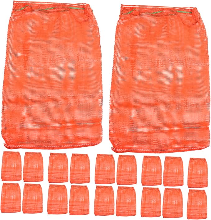 LIFKOME 50pcs Mesh Bags for Storage Reusable Mesh Produce Bags Net for Fruits Vegetables Toys