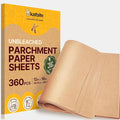Katbite Parchment Paper Sheets 360 PCS, 12x16 Inches Precut Unbleached Baking Parchment, Non-stick, Non-toxic, Heavy Duty Flat Baking Paper for Oven, Cooking, Grilling, Air Fryer and Steaming