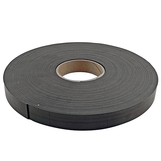 Master Magnetics ZGN40S3 Flexible Magnet Strip, Plain, No Laminate, 1/16" Thick, 1" Height, 100 Feet Scored Every 3", 1 Roll with 396-1" x 3" Pieces
