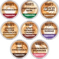 Maud's Cappuccino Coffee Pods Variety Pack, 56 ct, 8 Assorted Flavors, Single Serve Pods – Compatible with Keurig K Cups Maker