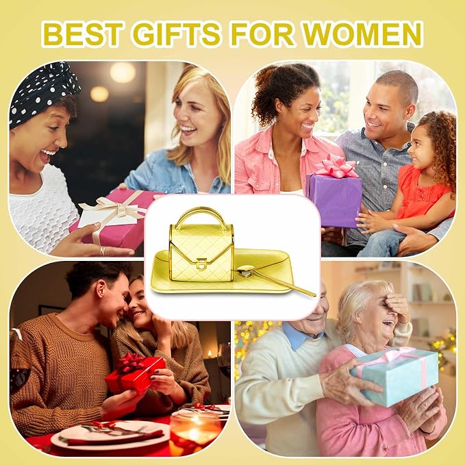 Zubebe 1 Set Coffee Mug Elegant Handbag Shaped Cup Modern Ceramic Purse Mug with Spoon and Saucer, 10oz Cute Creative Tea Cup for Woman Girls Gift (Light Yellow)