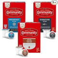 Community Coffee Variety Pack 72 Count Coffee Pods, Medium, Dark Roast and Flavored, Compatible with Keurig 2.0 K-Cup Brewers, 24 Count (Pack of 3