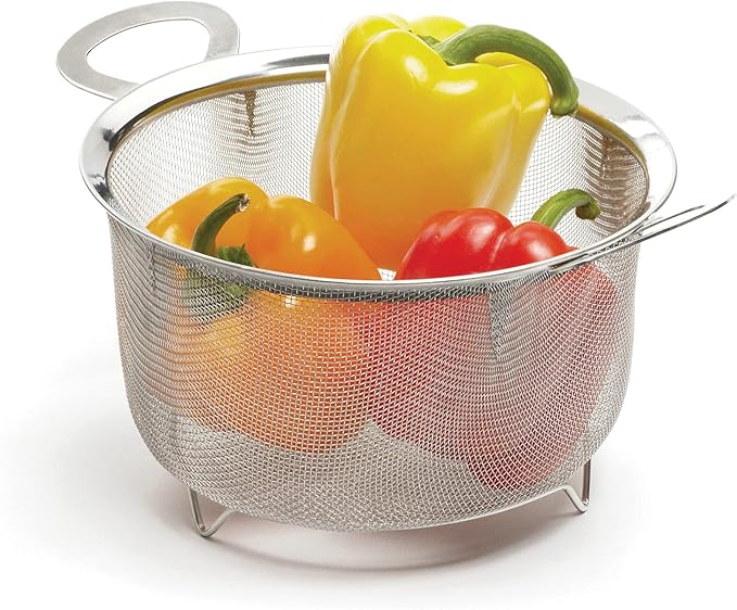 RSVP International Endurance Kitchen Collection Stainless Steel Mesh Strainer, 3 Quart