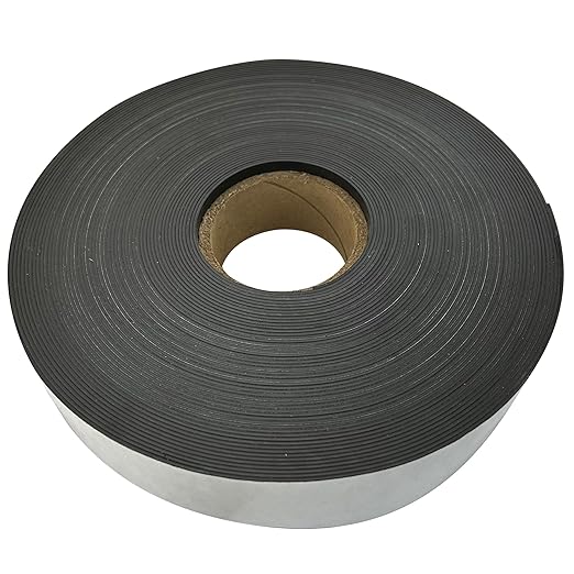 Master Magnetics - ZG80A-Ax50BX Flexible Magnet Strip with Adhesive Back , 1/16" Thick, 2" Wide, 50 feet (1 Roll)