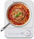 Elite Gourmet Slim Portable Induction Cooktop, 1500W Countertop Burner with 10 Power Levels & Temperature Control (140°F–465°F), Ultra-Slim 2" Design, Digital Touch Controls, Timer & Child Lock