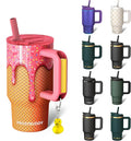 Frost Buddy Thicc Buddy - 16 oz Stainless Steel Vacuum Insulated Tumbler with Lid and Straw for Water - Travel Mug Cupholder Friendly - Gifts for Women Men Him Her (Ice Cream)