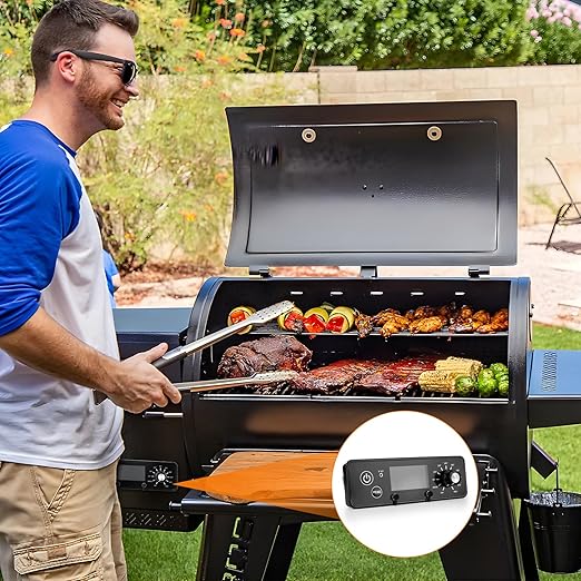 Stanbroil Control Board Replacement for Pit Boss Grill/Smoker, Controller with LCD Display Module Replaces Pitboss AC03P9, 120V 60Hz