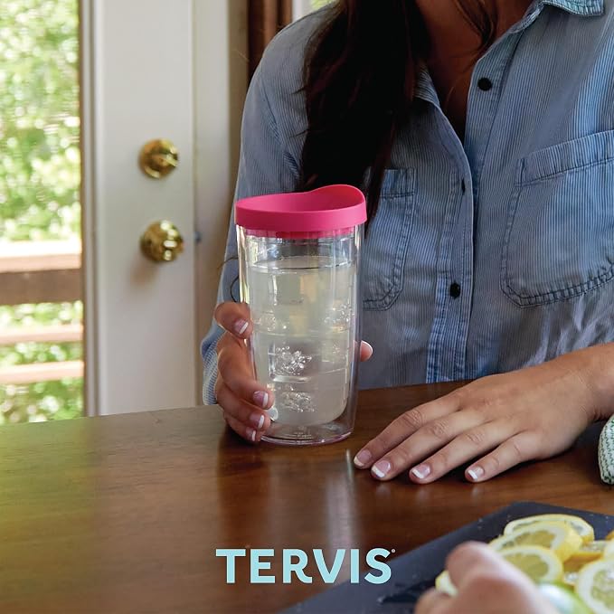 Tervis EttaVee Christmas Holiday Comfort and Joy Made in USA Double Walled Insulated Tumbler Travel Cup Keeps Drinks Cold & Hot, 16oz, Comfort and Joy