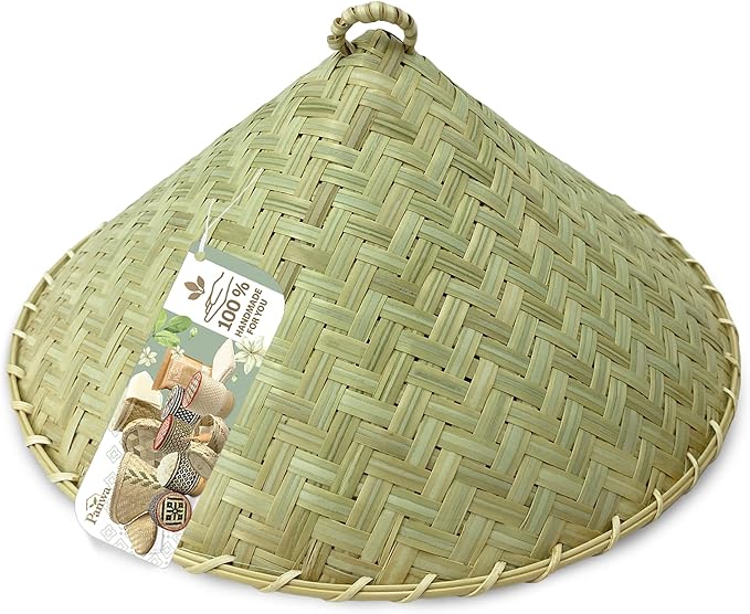 Traditional Sticky Rice Cooking Steamer Basket Wicker Lid Handcrafted “Universal Fit for all Large” Wing and Round Baskets