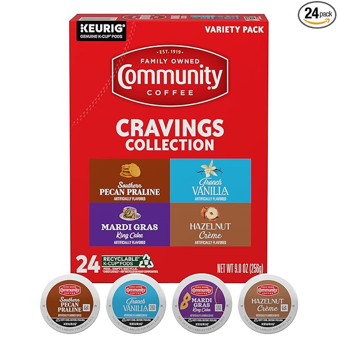 Community Coffee Cravings Collection Variety Pack, 24 ct K-Cup® Pods (Pack of 1)