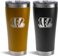 The Memory Company Officially Licenced NFL 30OZ Tumbler Set - 2-Pack Home & Away Stainless Steel Insulated Tumblers with Straws, Double Wall Vacuum Sealed Football Fan Drinkware