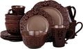 Elama’s Salia 16 Piece Stoneware Dinnerware Set