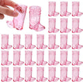 Aodaer 24 Pieces 1 OZ Pink Cowboy Boot Shot Glasses Mini Plastic Boot Shot Cups Western Cowboy Glasses Reusable Beer Mugs for Cowgirl Party Decorations Birthday Bachelorette Party Favors