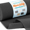 Songrey Non-Adhesive Drawer and Shelf Liner, Non Slip Cabinet Liners, Protect Kitchen Cupboard, Bathroom Drawers, Breathable, Thick Strong Grip mat (23.6IN x 30FT, Black)