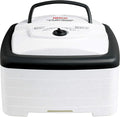 Nesco FD-80A Square Shaped Food Dehydrator, For Snacks, Fruit, Beef Jerky, White