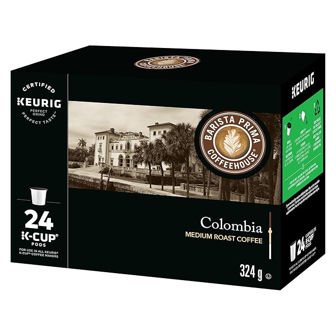 Barista Prima Coffeehouse Coffee, Keurig K-Cups, Colombia, 24- Count