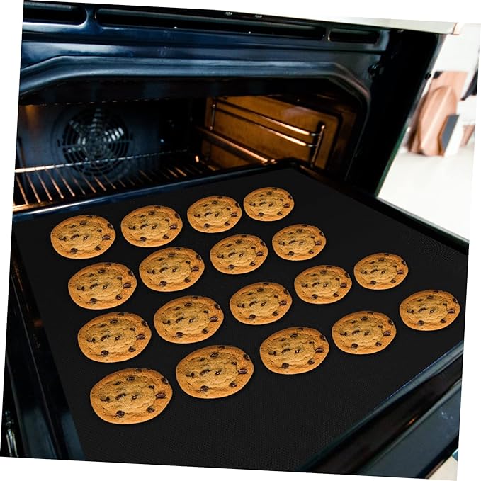Luxshiny 9pcs Non-stick Oven Liners Reusable Baking Mats Grill and Cooking Easy to Clean for Grilling and Baking