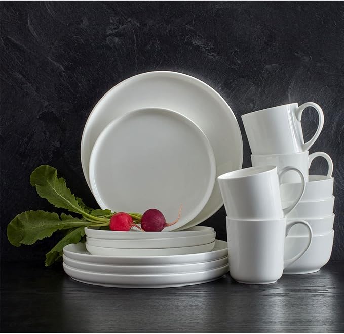 Mikasa 5266100 Samantha Chip-Resistant 16 Piece Set, Service for 4 White