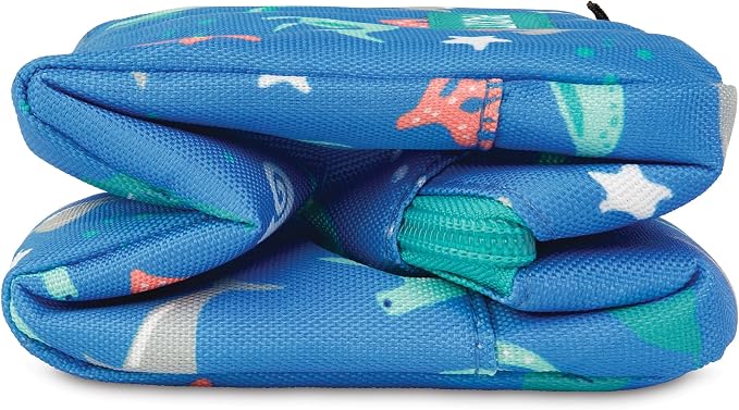 PackIt Freezable Small Insulated Snack Box, Sea Shark, with EcoFreeze Technology (Built-in Ice Pack), Mini Cooler or Small Lunch Bag, For Fresh Snacks On the Go, for Work, Gym, or Travel