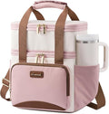 LOVEVOOK Insulated Lunch Bag For Women Men,Expandable Double Deck Lunch Box With Large Cup Holder,Leakproof Cooler Bag For Adult Lunch Tote Bag Work Picnic Beach with Adjustable Shoulder Strap Gift