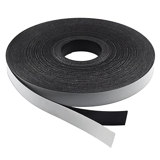 Master Magnetics Flexible Magnetic Tape - Magnet Strip with Strong Adhesive Backing for Walls, Boards, Signs, and More - 0.06" Thick - 0.75" W - 100 Ft - 1 Roll
