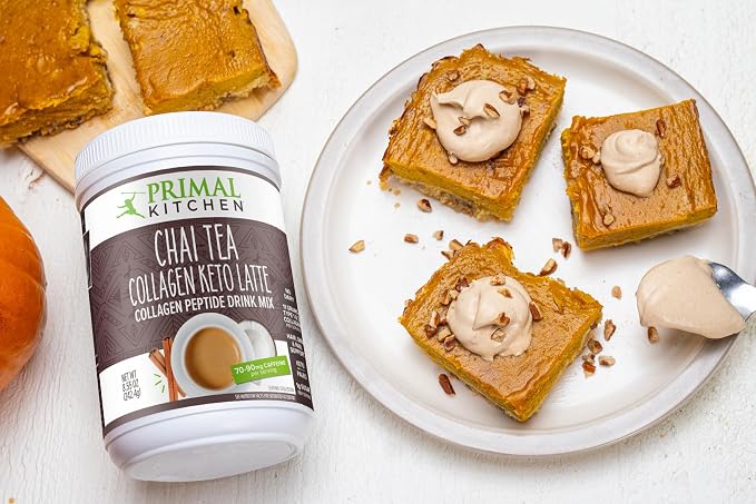 Primal Kitchen Chai Tea Collagen Keto Latte Powder, Collagen Peptide Drink Mix, 8.55 Ounces
