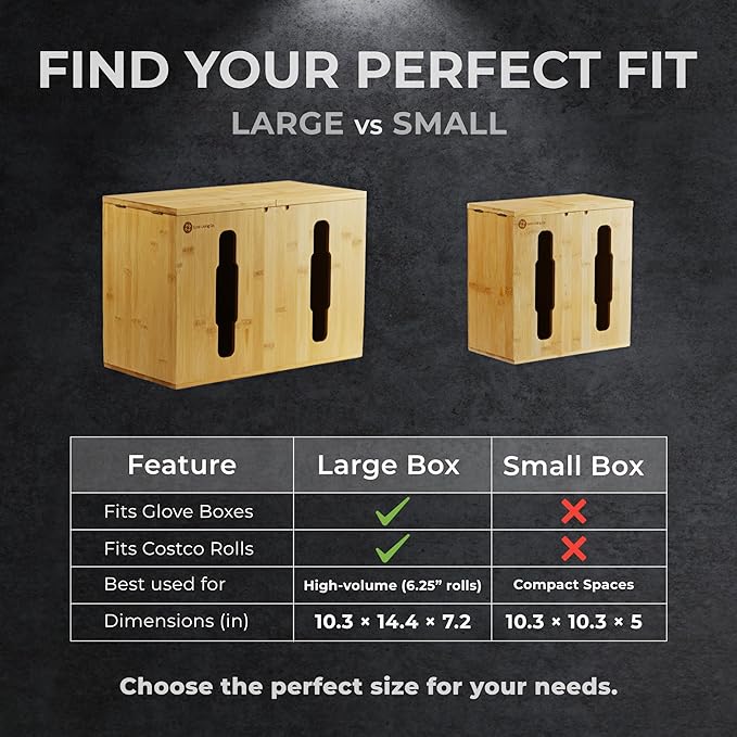 2-in-1 Bamboo Plastic Bag Holder and Trash Dispenser – Small/Compact (Standard Trash Bags Only), Cabinet, Under Sink Storage, Pantry & Laundry Room Organization, Kitchen Must Haves 2026