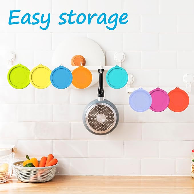 LUVCOSY 1 Cup Silicone Replacement Lids Storage Cover for Pyrex 7202-PC Glass Bowls (Container not Included) 4 Pack Microwave, Dishwasher and Freezer Safe
