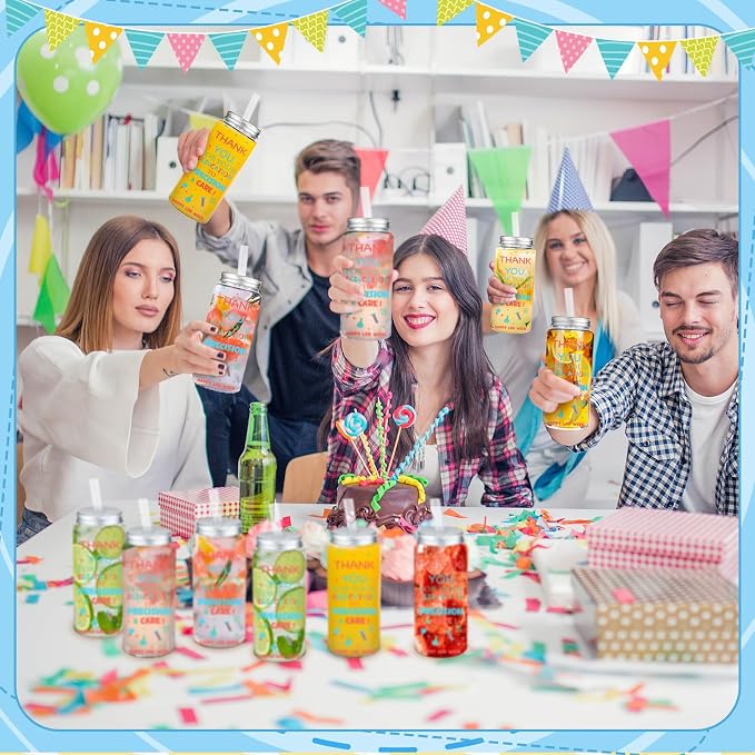 Skylety 24 Pcs Lab Week 2026 Gifts Cups Bulk, Laboratory Science Cups Appreciation Gifts 14oz Plastic Tumblers with Lids & Straws, for Laboratory Workers, Scientists, Medical Students & Graduates