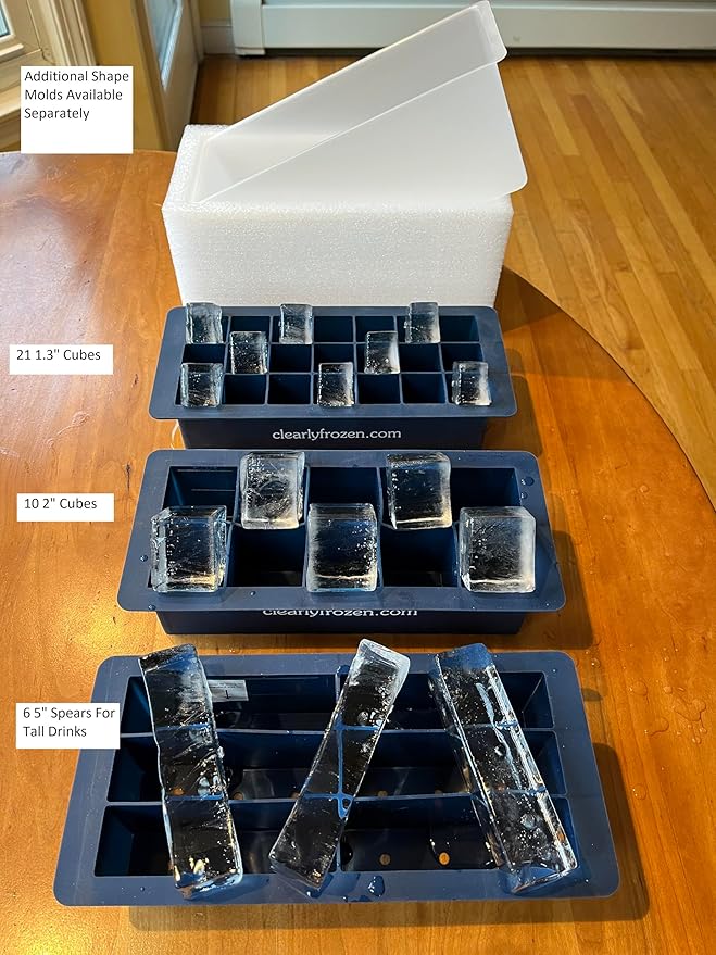 ClearlyFrozen Highest Rated (4.6 Star) Highest Capacity (Ten 2" Cubes) Clear Ice Tray - What Beats BEST and MOST?