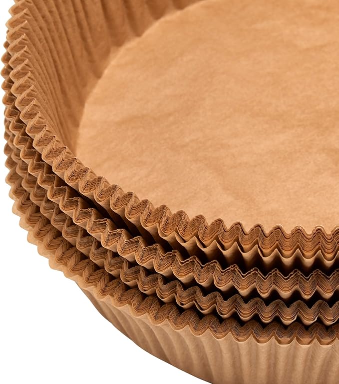 DecoPac 7" Cake Pan Liners, 100 Pack, Non-Stick Siliconized Greaseproof Paper, Round Baking Liner for Cakes and Pies, Parchment Paper Round Air Fryer Liner