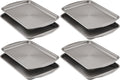Circulon Nonstick Bakeware Set, Cookie Sheets for Baking Nonstick, 1-Piece, Gray (Pack of 8)