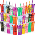 Uiifan 30 Pcs Inspirational Cups Bulk Appreciation Gifts for Employee Coworker Staff Team Thank You Gifts, Office Prizes for Adults Work Party Favors, Associates, Giveaways (Bright Color)