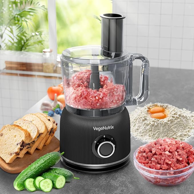 Food Processor and Blender Combo, 88 oz Food Chopper for Meat, Vegetable and Dough, 70 oz 800W Glass Jar Blender with 2 Speeds and Pulse for Smoothie, Nutrient Extractions, and More