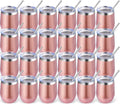 Volhoply 12oz Stainless Steel Wine Tumbler with Lid Bulk 24 Pack,Double Wall Vacuum Stemless Wine Glasses,Reusable Metal Travel Coffee Mug with Straw,Insulated Cup Gift for Christmas（Rose Gold,24 Set）