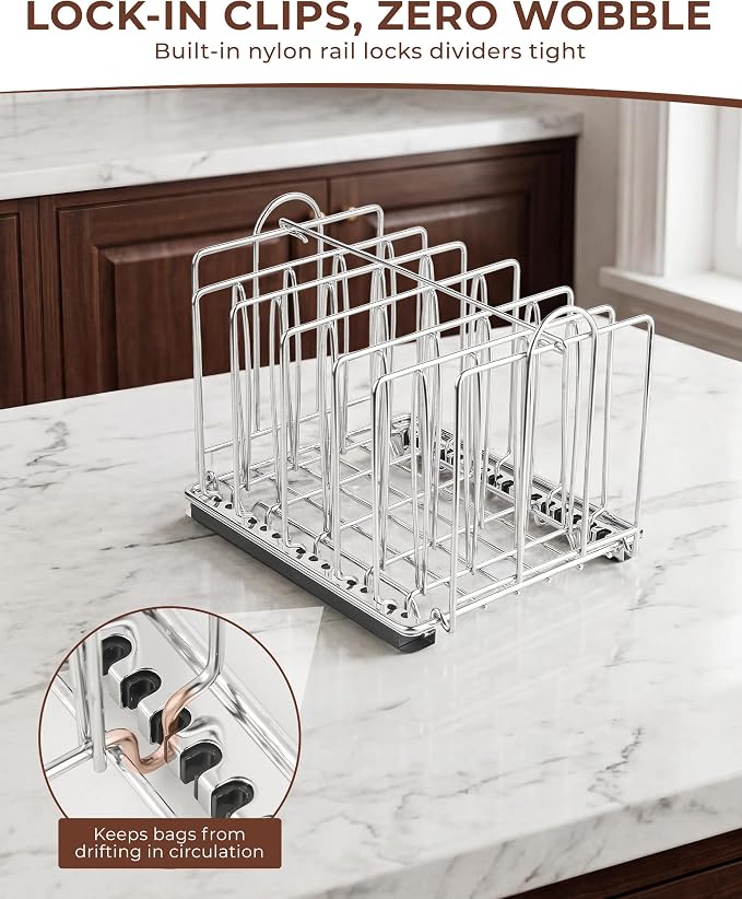 EVERIE 12Qt Sous Vide Container Kit w/Collapsible Lid + Lock-In Divider Rack + Insulating Sleeve – For Long Cooks, Fits Most Clamp-Style Circulators